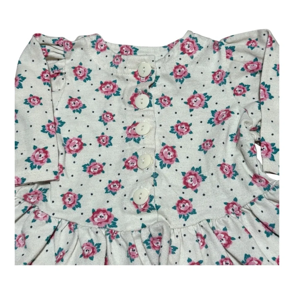 Vintage Carter Cute Floral Baby‎ Dress with Buttons